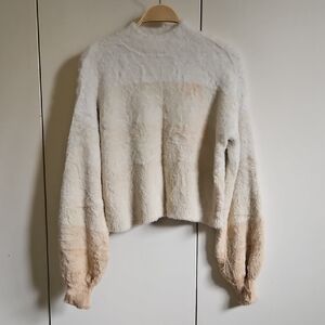 Wild Fable Cream and Tan Teddy Jacket